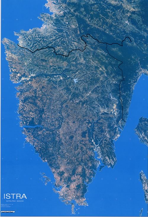 karta hrvatske satelitska snimka Istarska županija: Satelitska snimka karta hrvatske satelitska snimka