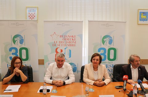 Predstavljen bogat program obilježavanja 80. godišnjice Rujanskih odluka i 30. godišnjice osnutka Istarske županije