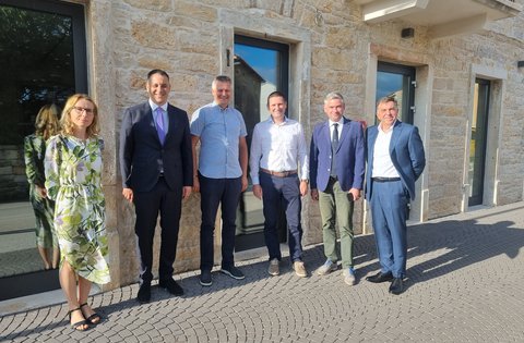 Il presidente Miletić in visita ufficiale al Comune di Tinjan