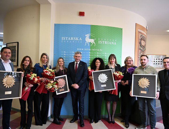 Župan Boris Miletić primio dobitnike nagrade Suncokret ruralnoga turizma 2025. iz Istarske županije