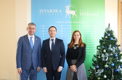 L'ambasciatore francese in visita alla Regione Istriana