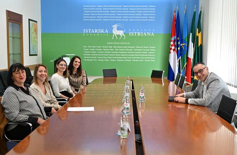 Predstavnice Kluba sportsko-ritmičke gimnastike Gazela na radnom sastanku u Istarskoj županiji