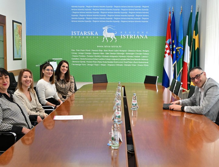 Predstavnice Kluba sportsko-ritmičke gimnastike Gazela na radnom sastanku u Istarskoj županiji