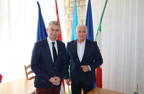 Il presidente Miletić in visita ufficiale al Comune di Fasana