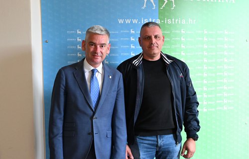 Župan Miletić upriličio prijem za svjetskog prvaka u praktičnom lovu Emila Klimana