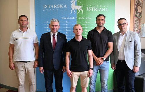 Župan Boris Miletić primio boksačkog prvaka Hrvatske Patrika Licula