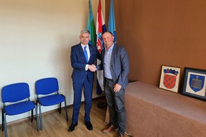 Il presidente Miletić in visita ufficiale al Comune di Marzana