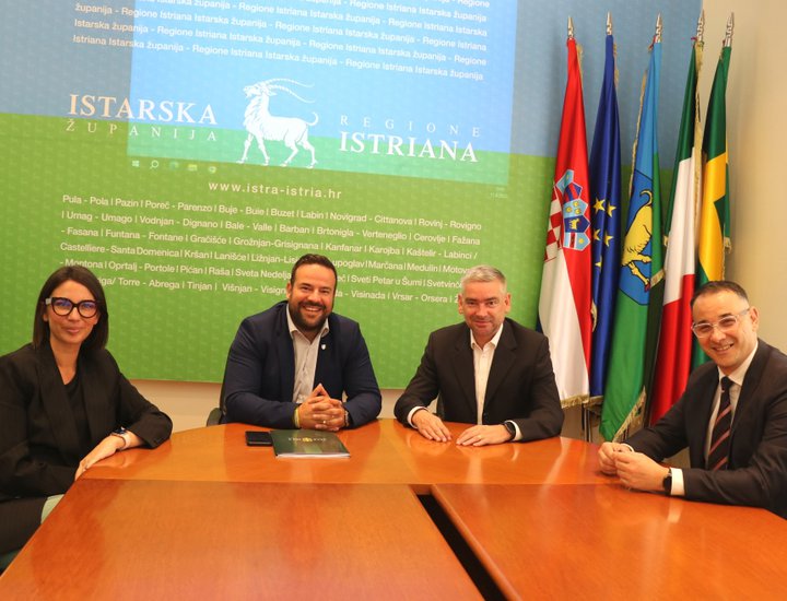 Incontro di lavoro tra il presidente della Regione Boris Miletić e il sindaco della Città di Pola Filip Zoričić