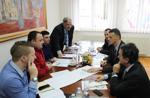 Župan Flego sa suradnicima posjetio Općinu Žminj
