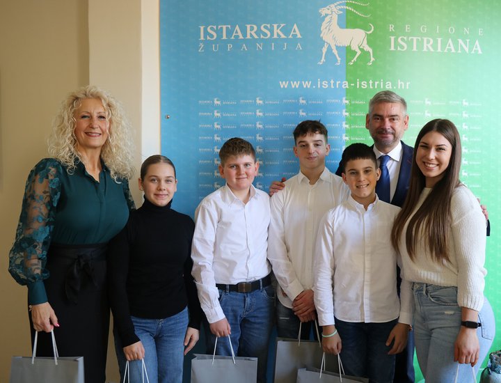 Il presidente Miletić ha organizzato un ricevimento per i giovani fisarmonicisti istriani