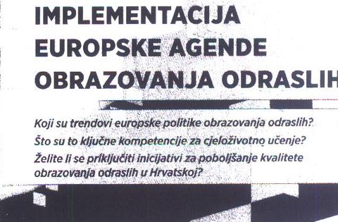 Prezentacija projekta "Implementacija europske agende obrazovanja odraslih"