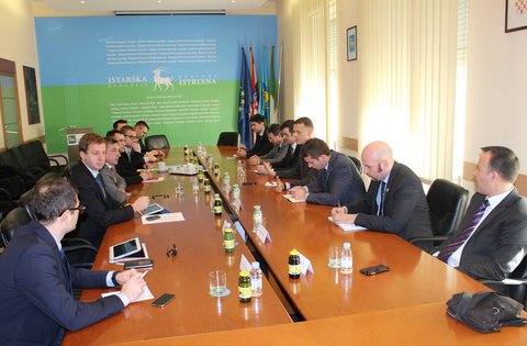 Incontro di lavoro fra i Presidenti delle Regioni Istriana, del Međimurje, di Varaždin e il Vicepresidente della Regione Litoraneo-montana