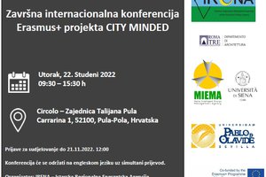 Najava: Završna konferencija Erasmus+ projekta CITY MINDED