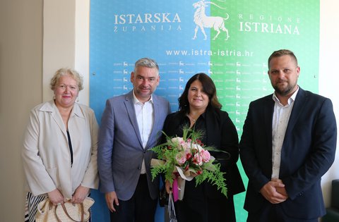Župan Miletić primio menadžericu godine Arijelu Draguzet