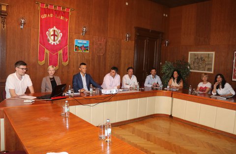 Il Presidente Flego in visita alla Città  di Albona
