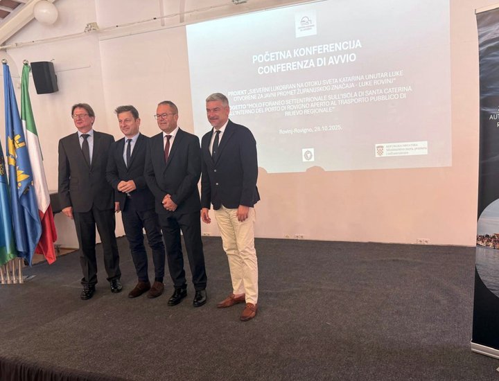 U Rovinju održana početna konferencija EU projekta „Sjeverni lukobran na otoku Sveta Katarina unutar luke otvorene za javni promet županijskog značaja - luke Rovinj“