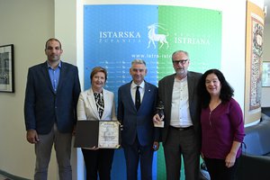 U sjedištu Istarske županije upriličen prijem za Sportske zajednice Istarske županije povodom osvajanja nagrade Hrvatskog olimpijskog odbora