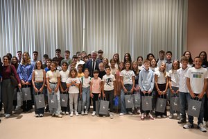Il presidente Boris Miletić ha ricevuto le campionesse e i campioni nazionali – alunne e alunni premiati