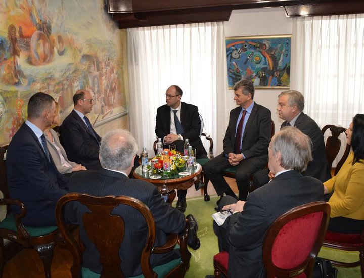 I Ministri italiani Angelino Alfano e Beatrice Lorenzin in visita alla Regione Istriana