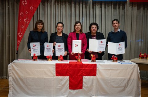 Istarskoj županiji uručena posebna zahvalnica Društva Crvenog križa