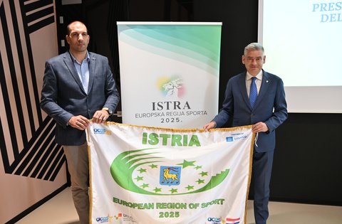 Župan Miletić i tajnik Sportske zajednice Burić najavili pregršt aktivnosti u sklopu titule Istra - Europska regija sporta 2025.