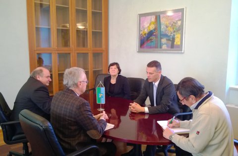 Župan Valter Flego i njegova zamjenica Viviana Benussi primili bivšeg i aktualnog rektora pulskog Sveučilišta