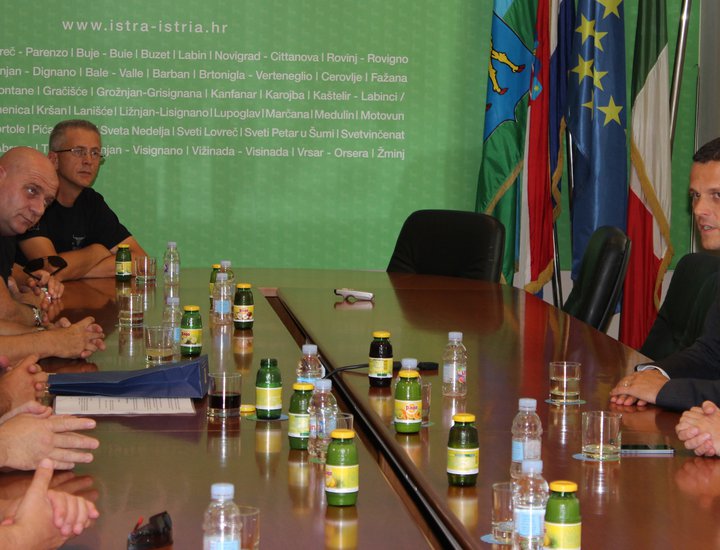Istarski župan primio članove specijalne jedinice policije Bak Istra povodom 24. obljetnice njihova osnutka