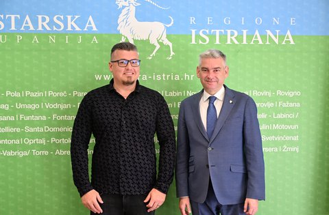 Župan Miletić primio predsjednika udruge IstraMet Petra Radovana