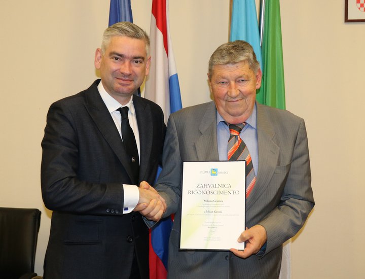 Župan Miletić upriličio prijem za donatora Milana Grozića