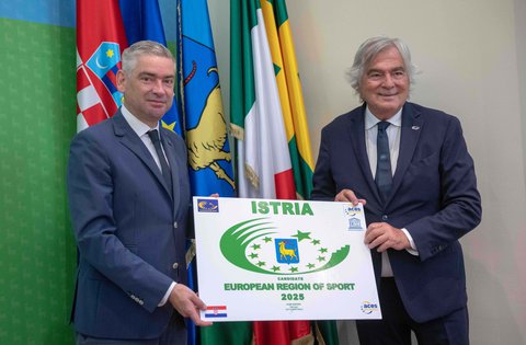 Istarska županija kandidatkinja za prestižnu titulu Europske regije sporta 2025. godine