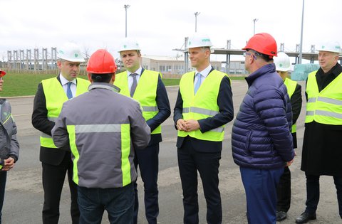 Il Ministro Ćorić, il Presidente Flego e il Sindaco Miletić in visita al Kaštijun