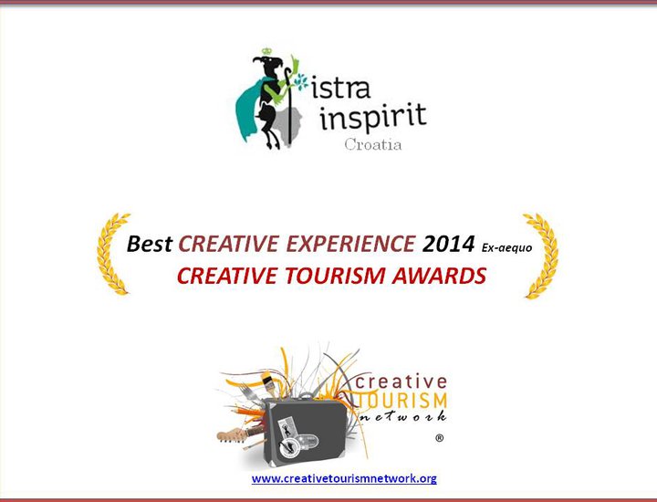 Istra Inspiritu nagrada "Creative Tourism Awards" za najkreativniji doživljaj u 2014. godini