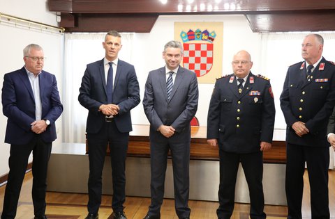 Ricevimento organizzato dalla Regione Istriana e dalla Città  di Pola in vista della Giornata dei vigili del fuoco