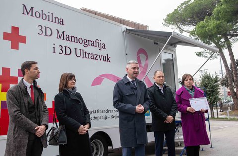 La Regione Istriana ha acquistato i più moderni apparecchi per la mammografia e l'ecografia mobile: Dal prossimo anno gli esami preventivi saranno disponibili per un numero ancora maggiore di donne