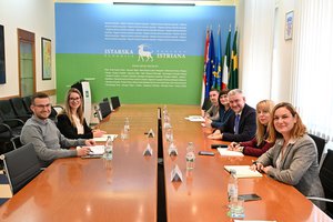 Župan Boris Miletić radni sastanak s načelnicom Kršana Anom Vuksan