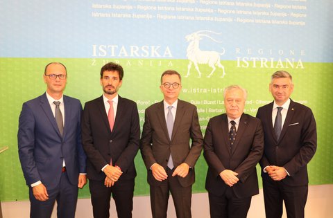 L'Ambasciatore della Repubblica Italiana nella sua prima visita alla Regione Istriana