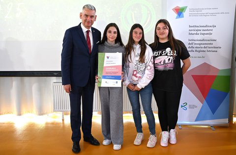 Župan Miletić u pulskoj školi Veli Vrh otvorio Festival zavičajnosti za osnovne škole