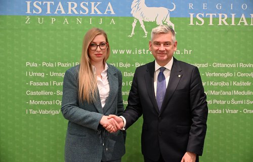 Istarski župan Boris Miletić održao radni sastanak s načelnicom Općine Lupoglav Ivom Šuperinom