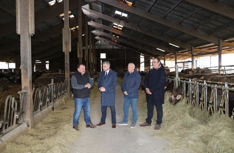 Župan Miletić u posjetu OPG Fajman u općini Kršan