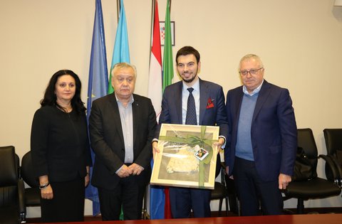 Ricevimento per il Console generale d'Italia a Fiume a fine mandato