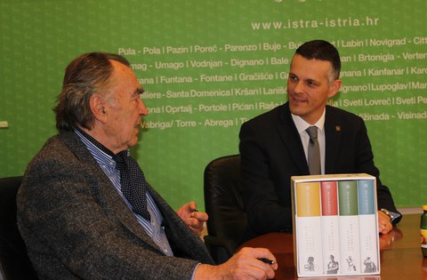 Ricevimento dal Presidente Flego per l'illustre scrittore Milan Rakovac