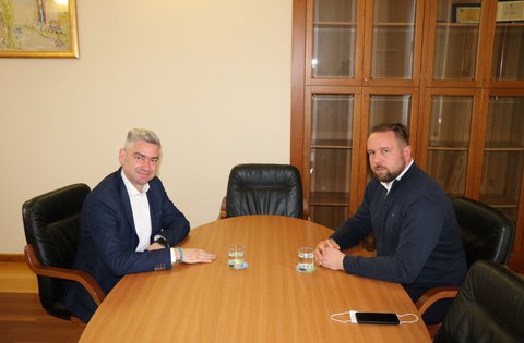 Incontro di lavoro fra il presidente Miletić e il Sindaco del Comune di Gimino