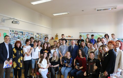 Župan Boris Miletić posjetio Gimnaziju povodom Dana i Tjedna Europe