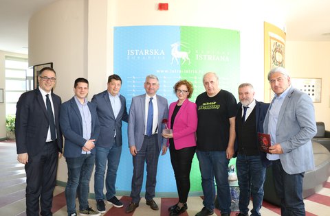 Ricevimento per Radio Istria e Radio pola - vincitori del premio Večernjakova ruža (La Rosa del Večernji list)