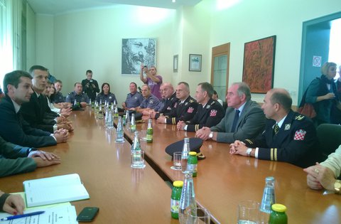 Ricevimento dal Presidente della Regione Istriana per i rappresentanti della Polizia in occasione della Giornata di S. Michele