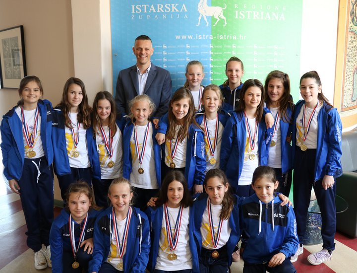 Ricevimento dal Presidente Flego per le campionesse nazionali di mini pallavolo