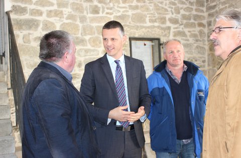 Il presidente Flego all'incontro di lavoro con i rappresentanti del Comune di Gallignana (Gračišće)