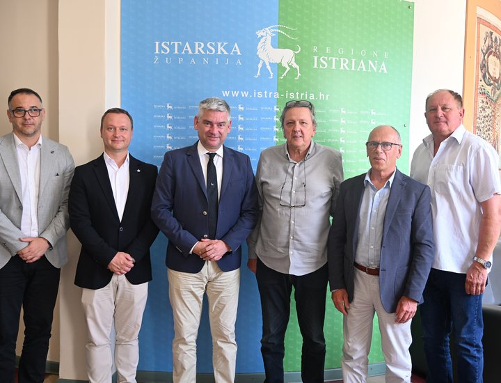 Il presidente della Regione Istriana Boris Miletić ha ricevuto i rappresentanti dell’Auto Club Buzet in vista della 44ª edizione dei “Buzetski dani”