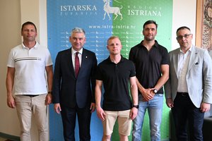 Il Presidente della Regione Boris Miletić ha ricevuto il campione croato di pugilato Patrik Licul