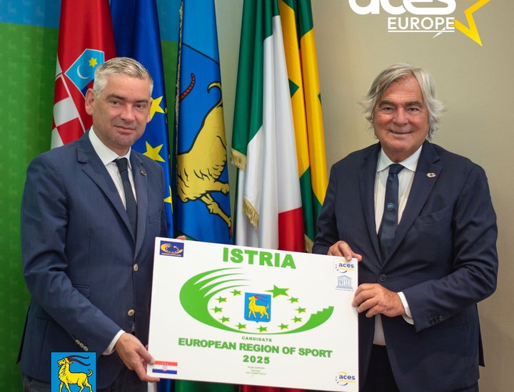 Istarska županija će 2025. godine nositi prestižnu titulu Europske regije sporta